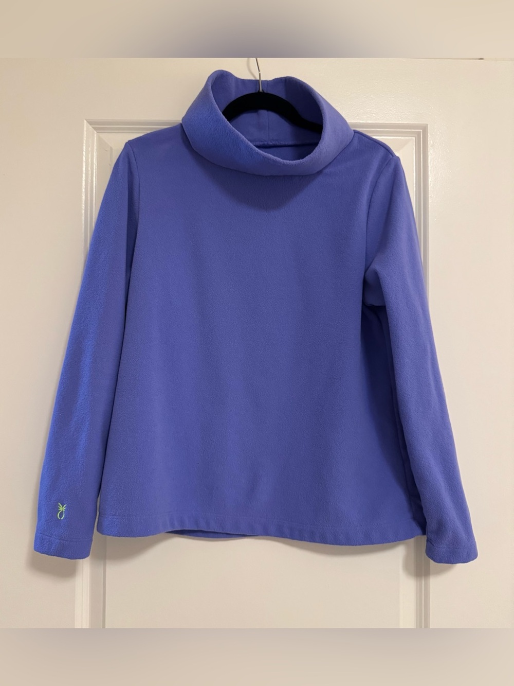 Dudley Stephens Women's Terry Fleece Purple Greenpoint Turtleneck